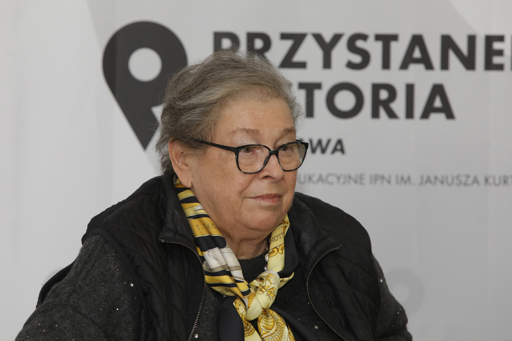 Dr Barbara Gautier – była więźniarka KL Auschwitz-Birkenau – Warszawa, 14 stycznia 2022. Fot. Piotr Życieński (IPN)