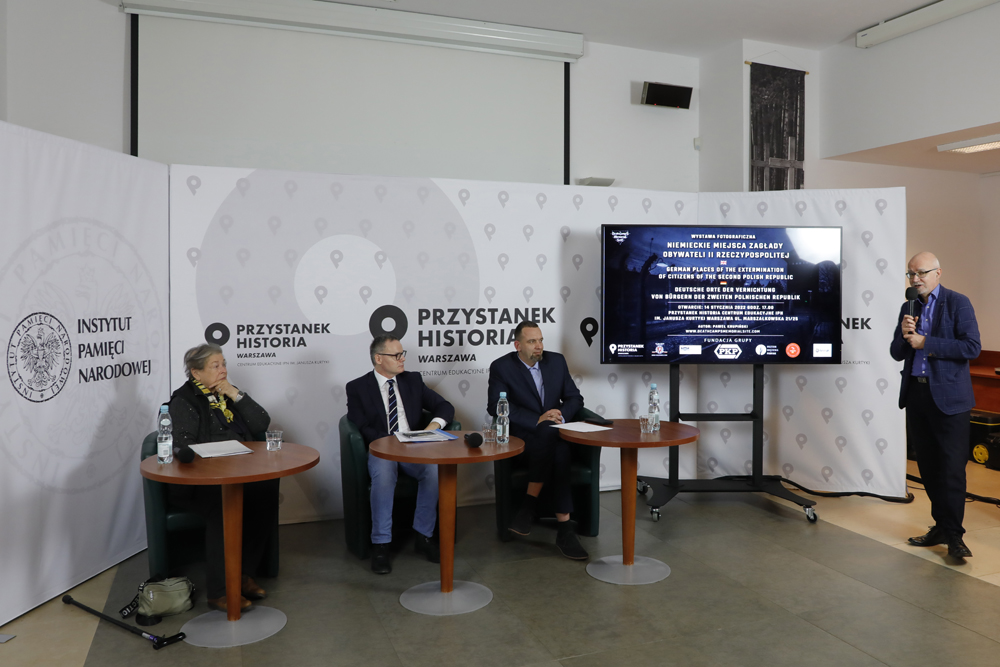Otwarcie wystawy „Niemieckie miejsca zagłady obywateli II RP” – Warszawa, 14 stycznia 2022. Fot. Piotr Życieński (IPN)