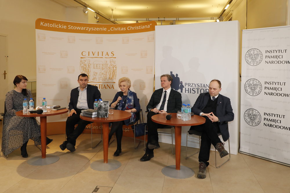 Dyskusja o książce bł. kardynała Stefana Wyszyńskiego „Miłość i sprawiedliwość społeczna” – 12 stycznia 2022. Fot. Piotr Życieński (IPN)