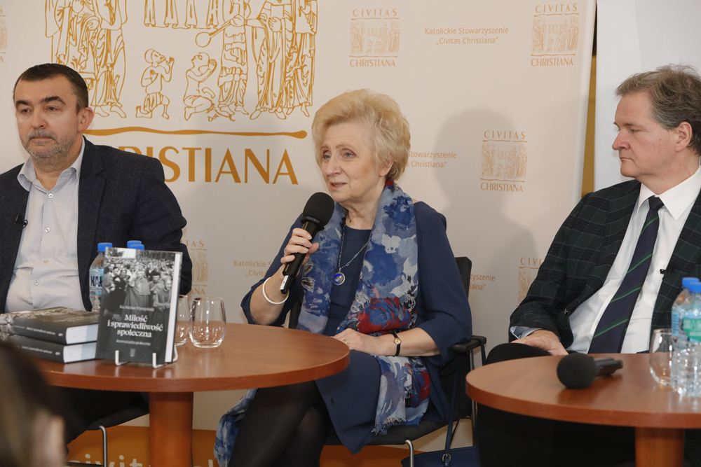 Dyskusja o książce bł. kardynała Stefana Wyszyńskiego „Miłość i sprawiedliwość społeczna” – 12 stycznia 2022. Fot. Piotr Życieński (IPN)