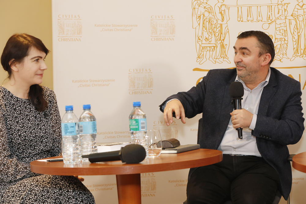 Dyskusja o książce bł. kardynała Stefana Wyszyńskiego „Miłość i sprawiedliwość społeczna” – 12 stycznia 2022. Fot. Piotr Życieński (IPN)