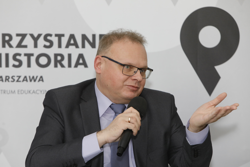 Dr hab. Krzysztof Sychowicz (IPN Białystok). Dyskusja o książce „Urząd do spraw Wyznań – struktury, działalność, ludzie, tom 2 – Warszawa, 12 stycznia 2022. Fot. Piotr Życieński (IPN)