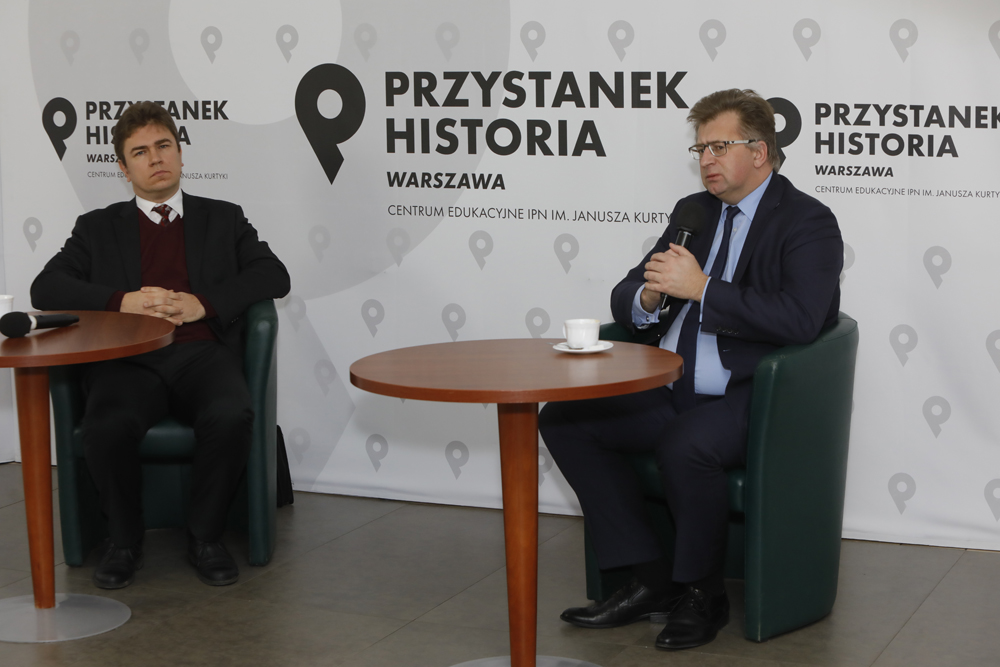 Dyskusja „Najtrudniejszy sojusznik – stosunki polsko-sowieckie (lipiec 1941 – kwiecień 1943)” z cyklu „O podmiotowość…” – Warszawa, 18 stycznia 2022. Fot. Piotr Życieński (IPN)