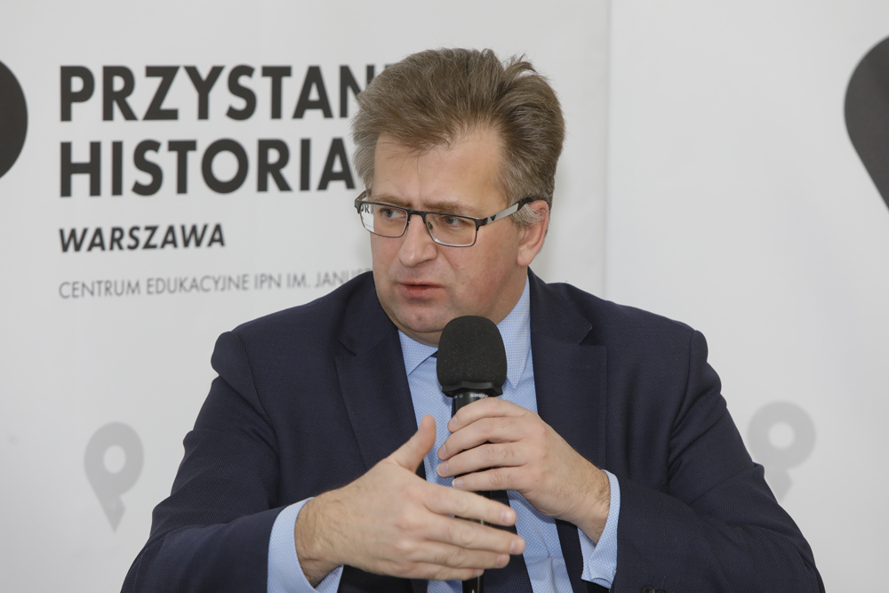 Prof. Mariusz Wołos, gospodarz cyklu „O podmiotowość…” – Warszawa, 18 stycznia 2022. Fot. Piotr Życieński (IPN)