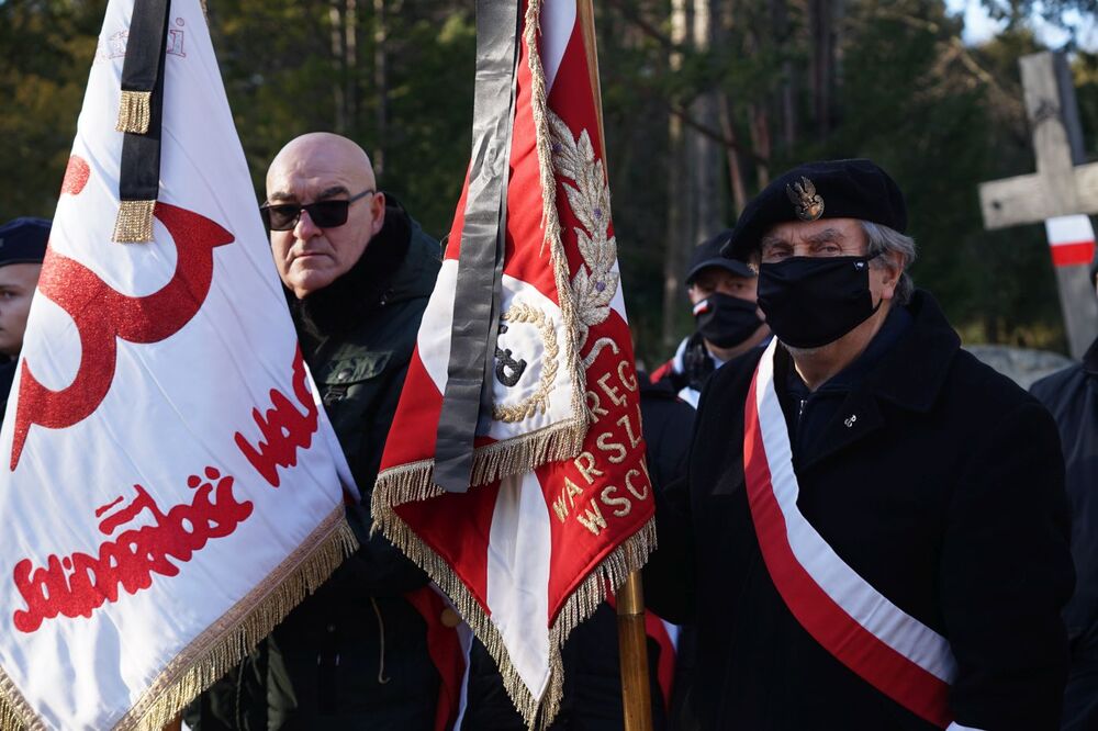 Uroczystości pogrzebowe Piotra Rzewuskiego – Warszawa, 18 stycznia 2022. Fot. Elżbieta Jaroś/UdSKiOR