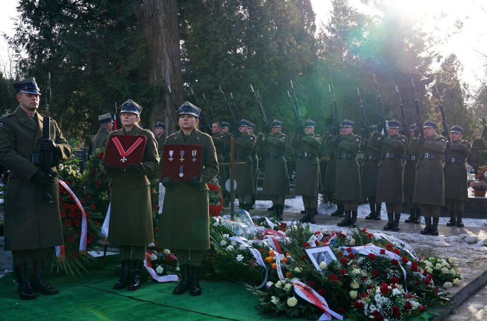 Uroczystości pogrzebowe Piotra Rzewuskiego – Warszawa, 18 stycznia 2022. Fot. Elżbieta Jaroś/UdSKiOR