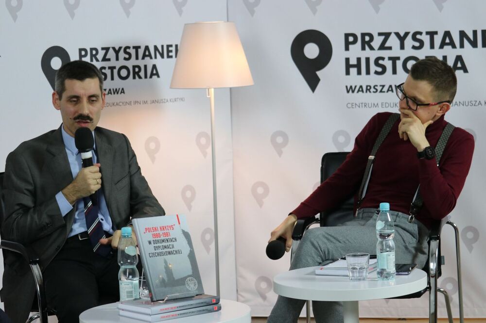 Dyskusja o książce „»Polski kryzys« 1980–1981 w dokumentach dyplomacji czechosłowackiej” – Warszawa, 19 stycznia 2022. Fot. Aleksandra Wierzchowska (IPN)