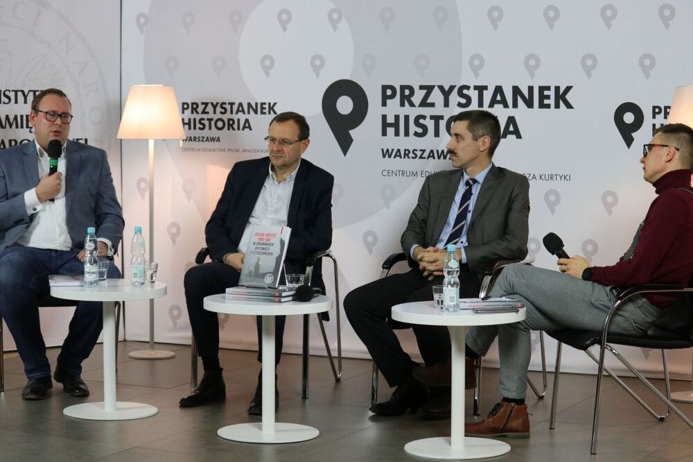 Dyskusja o książce „»Polski kryzys« 1980–1981 w dokumentach dyplomacji czechosłowackiej” – Warszawa, 19 stycznia 2022. Fot. Aleksandra Wierzchowska (IPN)