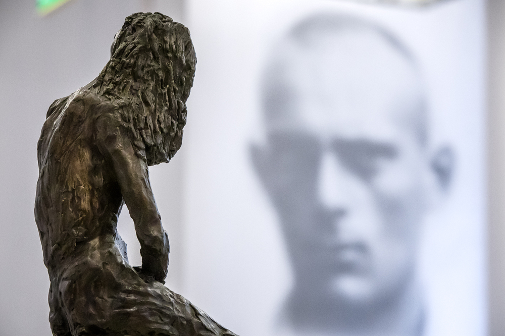 Wystawa „Obraz Treblinki w oczach Samuela Willenberga” w Warszawie. Fot. Sławek Kasper (IPN)