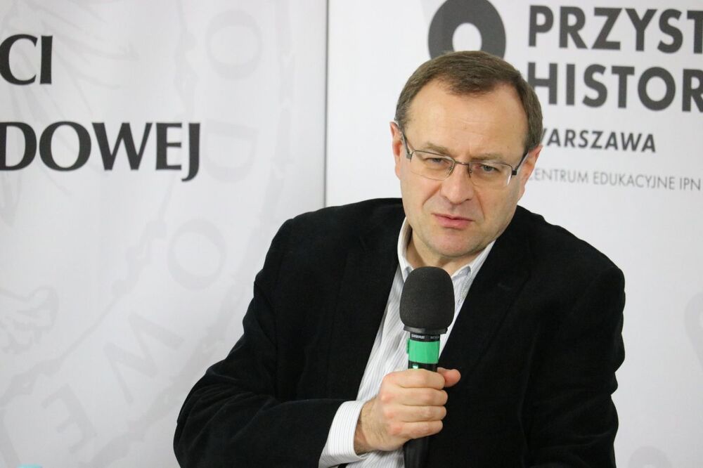 Prof. Antoni Dudek (Uniwersytet Kardynała Stefana Wyszyńskiego w Warszawie) – Warszawa, 24 stycznia 2022. Fot. Aleksandra Wierzchowska (IPN)