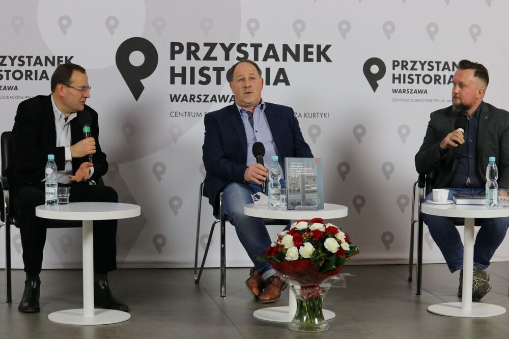 Dyskusja o książce „Rozpracowanie organów kierowniczych NSZZ »Solidarność« przez Służbę Bezpieczeństwa 1980–1982” – Warszawa, 24 stycznia 2022. Fot. Aleksandra Wierzchowska (IPN)