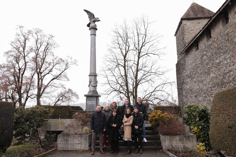 Wizyta prezesa IPN w Muzeum Polskim w Rapperswilu – 1 lutego 2022. Fot. Mikołaj Bujak (IPN)