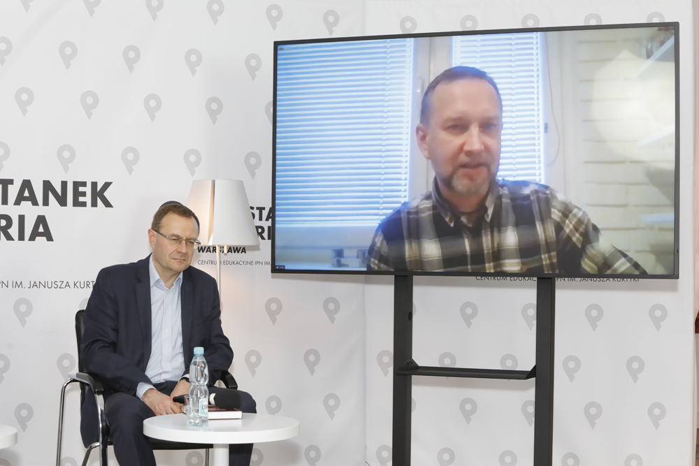 Dyskusja o książce „W polskiej Wandei. Komunistyczna Partia Polski w województwie poznańskim w czasach II Rzeczypospolitej” – Warszawa, 9 lutego 2022. Fot. Piotr Życieński (IPN)