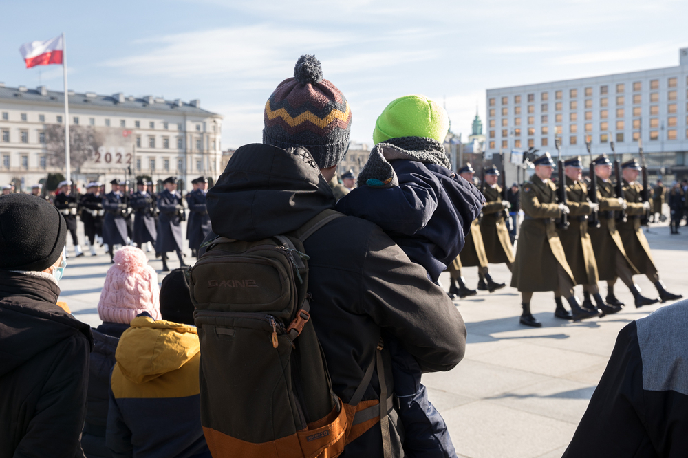 Uroczystości w przeddzień 80. rocznicy przekształcenia ZWZ w AK na placu Marszałka Józefa Piłsudskiego w Warszawie – Warszawa, 13 lutego 2022. Fot. Sławek Kasper (IPN)