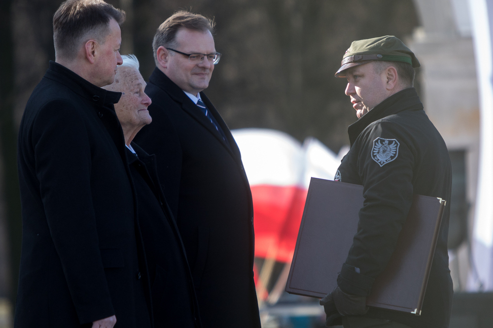 Uroczystości w przeddzień 80. rocznicy przekształcenia ZWZ w AK na placu Marszałka Józefa Piłsudskiego w Warszawie – Warszawa, 13 lutego 2022. Fot. Sławek Kasper (IPN)