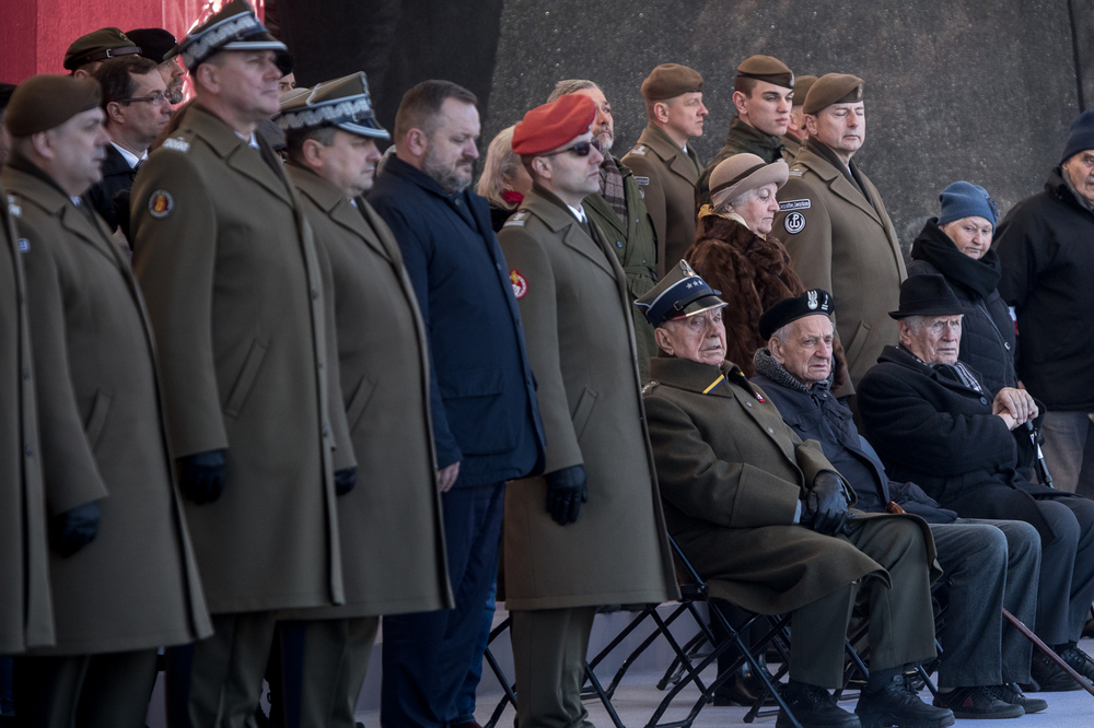 Uroczystości w przeddzień 80. rocznicy przekształcenia ZWZ w AK na placu Marszałka Józefa Piłsudskiego w Warszawie – Warszawa, 13 lutego 2022. Fot. Sławek Kasper (IPN)