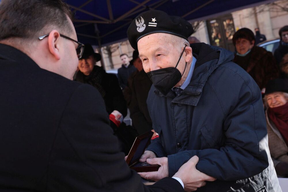 Obchody 80. rocznicy przekształcenia ZWZ w Armię Krajową przed Grobem Nieznanego Żołnierza w Krakowie – 14 lutego 2022. Fot. Mikołaj Bujak (IPN)