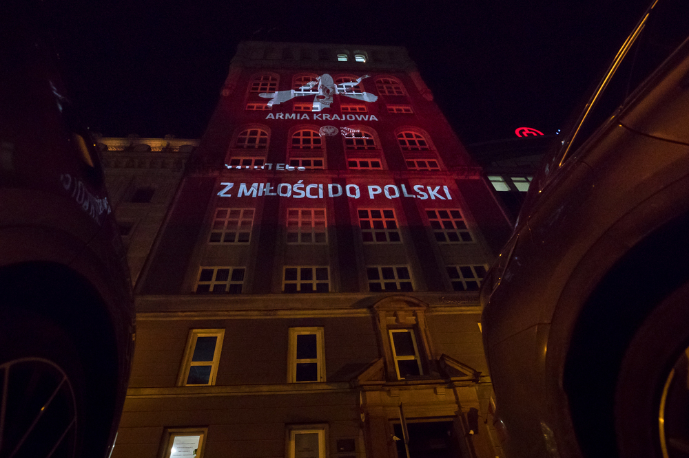 Mapping upamiętniający największą podziemną armię Europy – 14 lutego 2022. fot. Sławek Kasper (IPN)