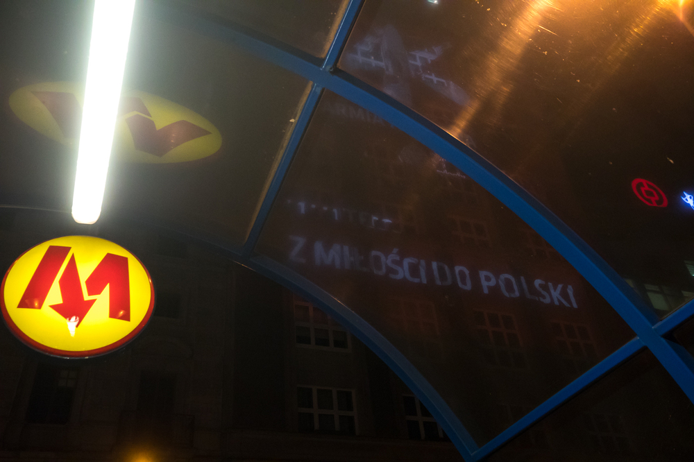 Mapping upamiętniający największą podziemną armię Europy – 14 lutego 2022. fot. Sławek Kasper (IPN)