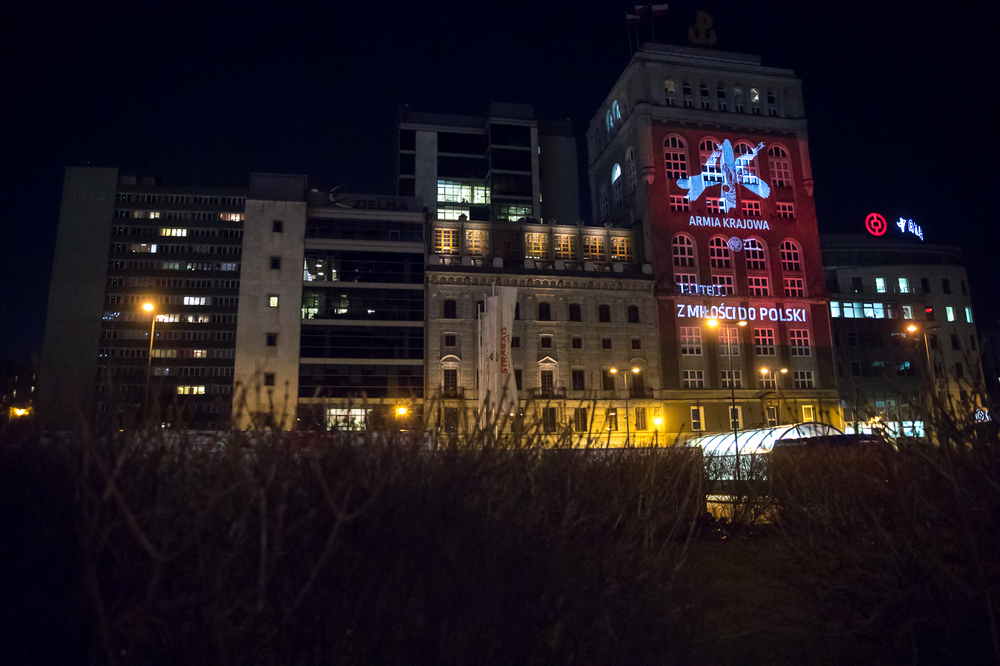Mapping upamiętniający największą podziemną armię Europy – 14 lutego 2022. fot. Sławek Kasper (IPN)