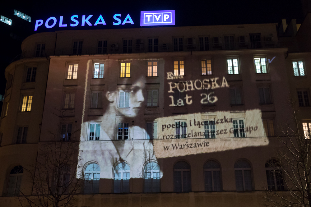 Mapping upamiętniający największą podziemną armię Europy – 14 lutego 2022. fot. Sławek Kasper (IPN)