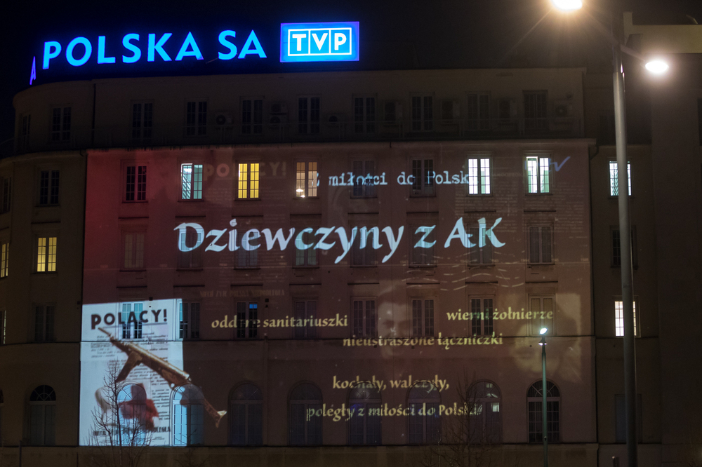 Mapping upamiętniający największą podziemną armię Europy – 14 lutego 2022. fot. Sławek Kasper (IPN)