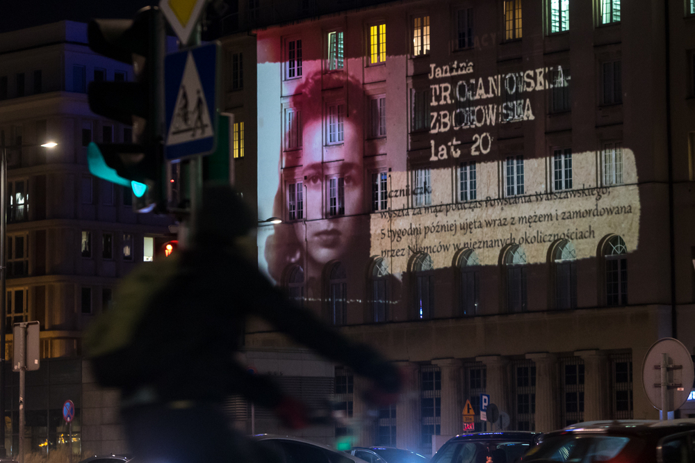 Mapping upamiętniający największą podziemną armię Europy – 14 lutego 2022. fot. Sławek Kasper (IPN)