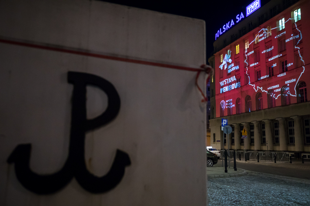 Mapping upamiętniający największą podziemną armię Europy – 14 lutego 2022. fot. Sławek Kasper (IPN)