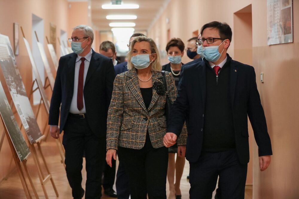 Prezentacja wystaw i spotkanie z młodzieżą III LO im. Marii Konopnickiej we Włocławku – 17 lutego 2022. Fot. Mikołaj Bujak (IPN)