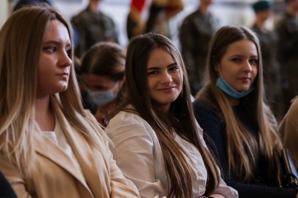 Prezentacja wystaw i spotkanie z młodzieżą III LO im. Marii Konopnickiej we Włocławku – 17 lutego 2022. Fot. Mikołaj Bujak (IPN)