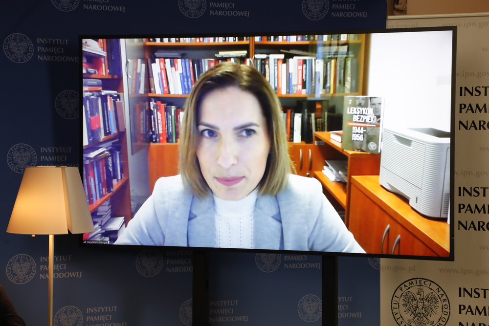 Magdalena Dźwigał (Archiwum IPN) – 16 lutego 2022. Fot. Piotr Życieński (IPN)