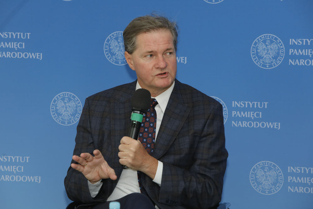 Dyskusja „Dlaczego nazizm nie mógłby się wydarzyć w Polsce? Czym różni się polski romantyzm od niemieckiego romantyzmu politycznego?” – 16 lutego 2022. Fot. Piotr Życieński (IPN)
