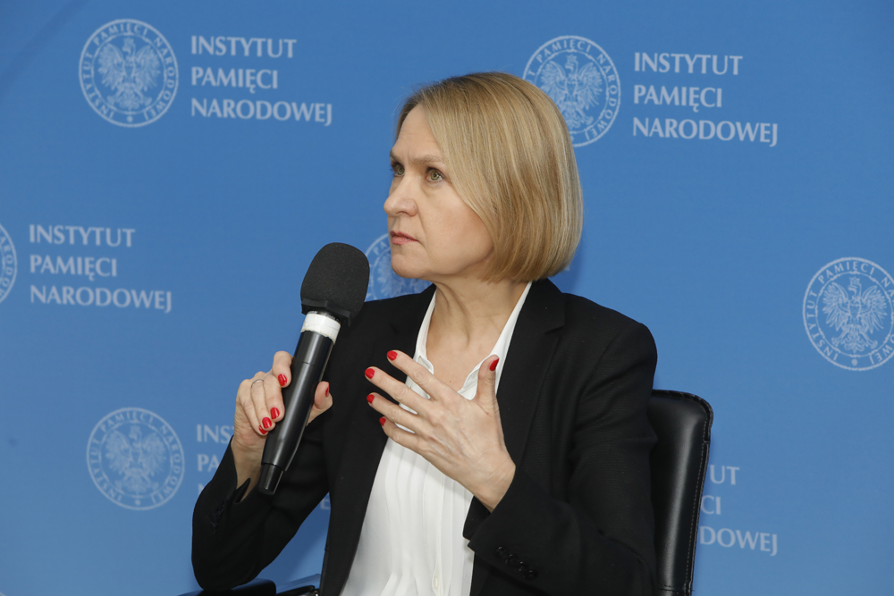Dyskusja „Dlaczego nazizm nie mógłby się wydarzyć w Polsce? Czym różni się polski romantyzm od niemieckiego romantyzmu politycznego?” – 16 lutego 2022. Fot. Piotr Życieński (IPN)