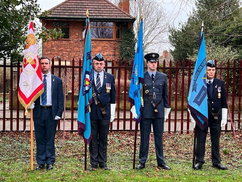 Uroczyste odsłonięcie nagrobków polskich bohaterów na cmentarzu w Newark – 19 lutego 2022. Fot. Joanna Dardzińska (IPN)