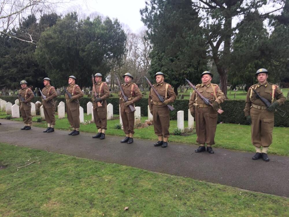 Uroczyste odsłonięcie nagrobków polskich bohaterów na cmentarzu w Newark – 19 lutego 2022. Fot. Joanna Dardzińska (IPN)