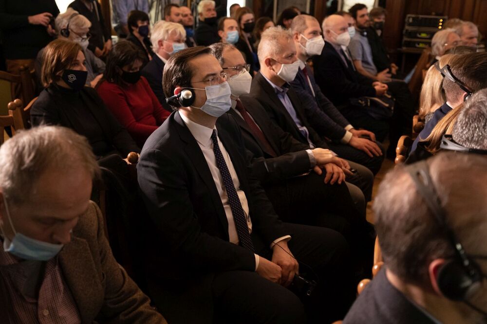 Prezentacja publikacji „Miasta Wolności: Poznań–Budapeszt 1956” – Budapeszt, 22 lutego 2022. Fot. Mikołaj Bujak (IPN)