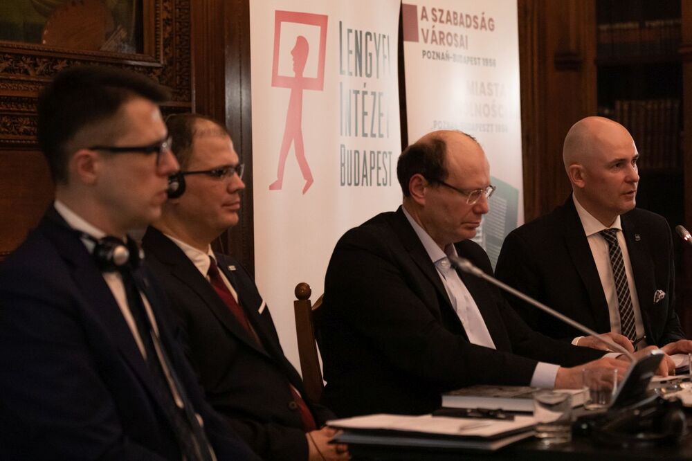 Prezentacja publikacji „Miasta Wolności: Poznań–Budapeszt 1956” – Budapeszt, 22 lutego 2022. Fot. Mikołaj Bujak (IPN)