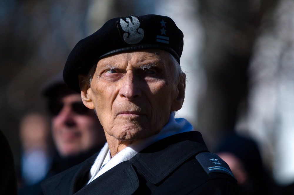 Uroczystości upamiętniające żołnierzy 1. Polskiej Dywizji Pancernej – Warszawa, 24 lutego 2022. Fot. Sławek Kasper (IPN)