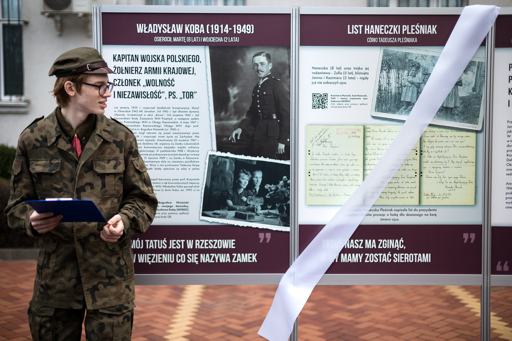 Otwarcie wystawy „Ocal naszego Tatusia! Listy dzieci Żołnierzy Wyklętych do Bolesława Bieruta” – Warszawa, 26 lutego 2022