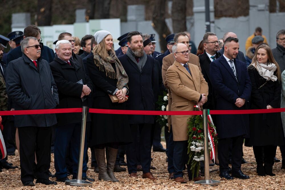 Odsłonięcie pomnika Żołnierzy Wyklętych w Raciborzu – 27 lutego 2022. Fot. Mikołaj Bujak (IPN)
