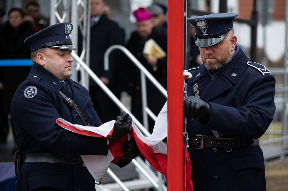 Odsłonięcie pomnika Żołnierzy Wyklętych w Raciborzu – 27 lutego 2022. Fot. Mikołaj Bujak (IPN)