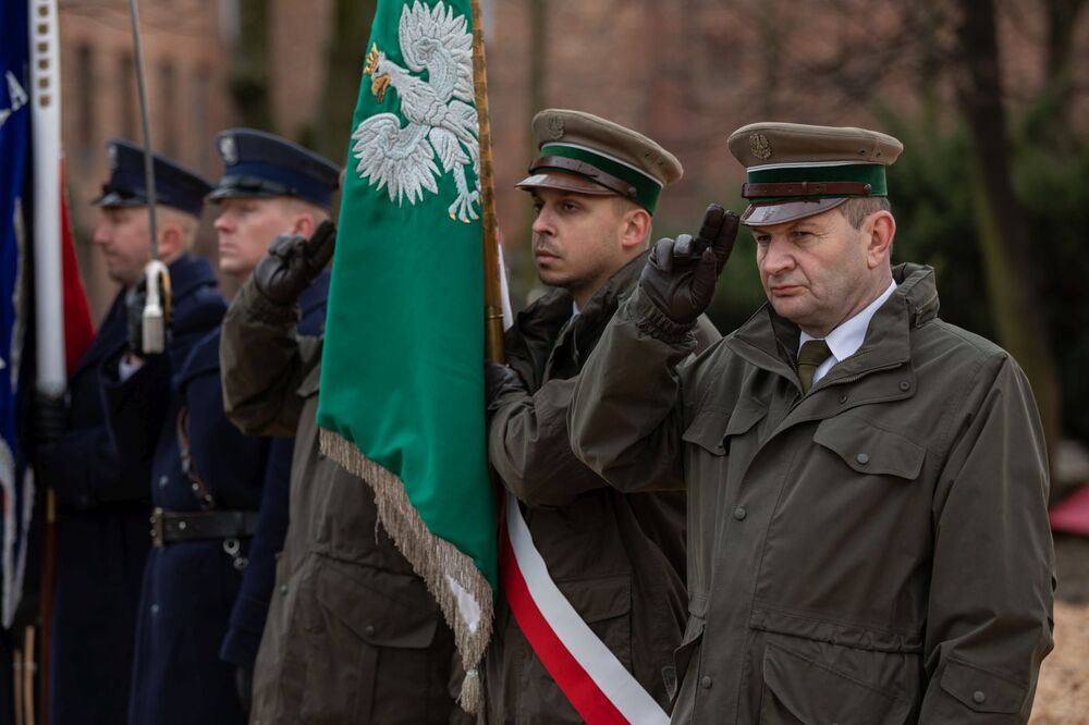 Odsłonięcie pomnika Żołnierzy Wyklętych w Raciborzu – 27 lutego 2022. Fot. Mikołaj Bujak (IPN)