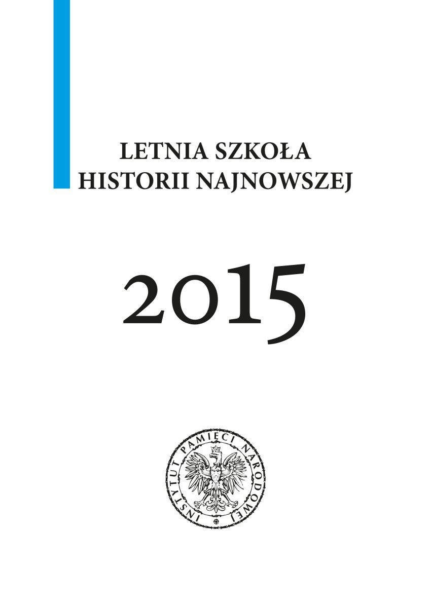 Letnia Szkoła Historii Najnowszej 2015 – okładka