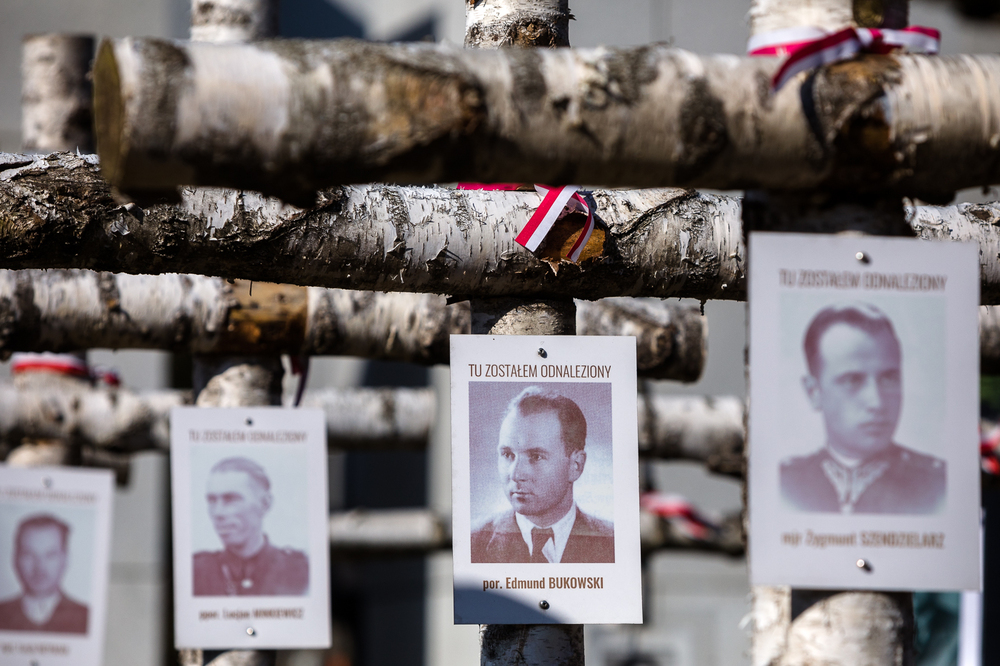 Obchody Narodowego Dnia Żołnierzy Wyklętych na powązkowskiej „Łączce” – 1 marca 2022. Fot. Sławek Kasper (IPN)