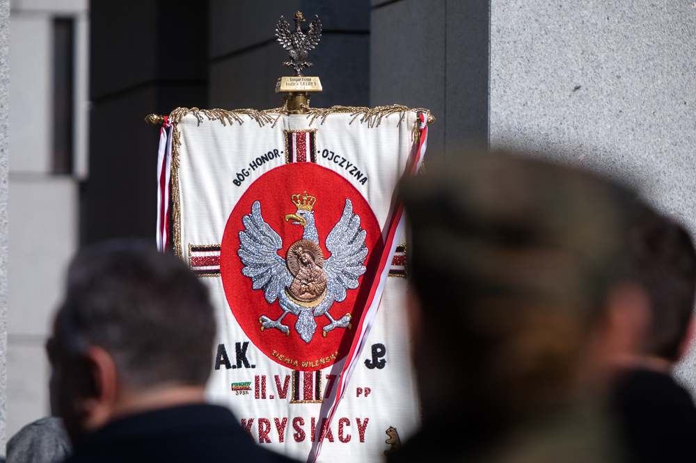 Obchody Narodowego Dnia Żołnierzy Wyklętych na powązkowskiej „Łączce” – 1 marca 2022. Fot. Sławek Kasper (IPN)