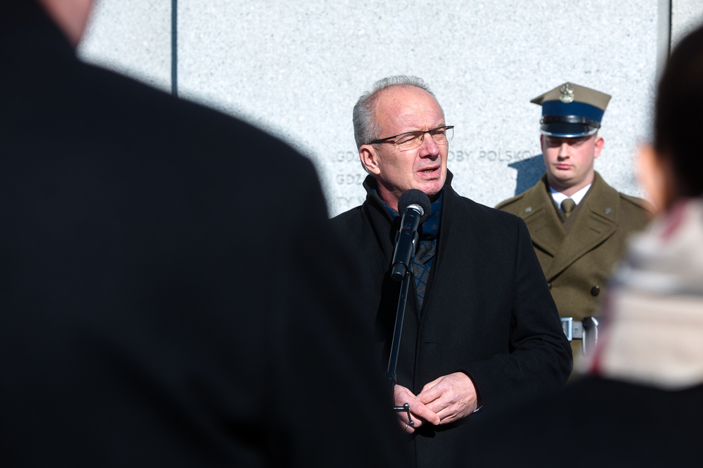 Obchody Narodowego Dnia Żołnierzy Wyklętych na powązkowskiej „Łączce” – 1 marca 2022. Fot. Sławek Kasper (IPN)