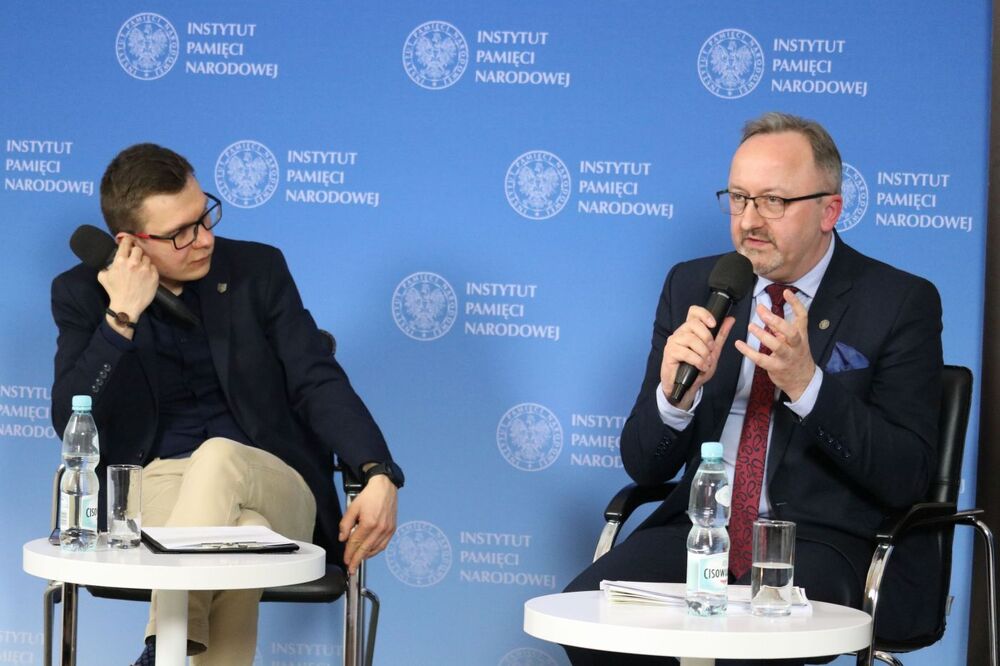 Debata „»Dla oczyszczenia terenu z band«. »Ludowe« Wojsko Polskie przeciwko żołnierzom polskiego podziemia niepodległościowego” – 1 marca 2022. Fot. Aleksandra Wierzchowska (IPN)