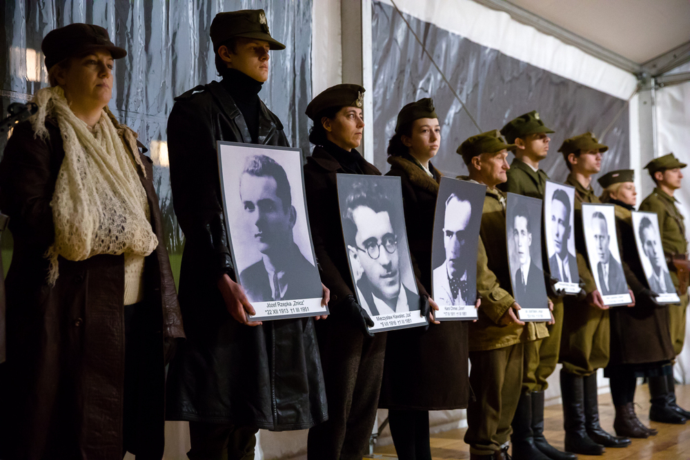 Uroczystości na terenie byłego Aresztu Śledczego Warszawa–Mokotów – 1 marca 2022. Fot. Sławek Kasper (IPN)