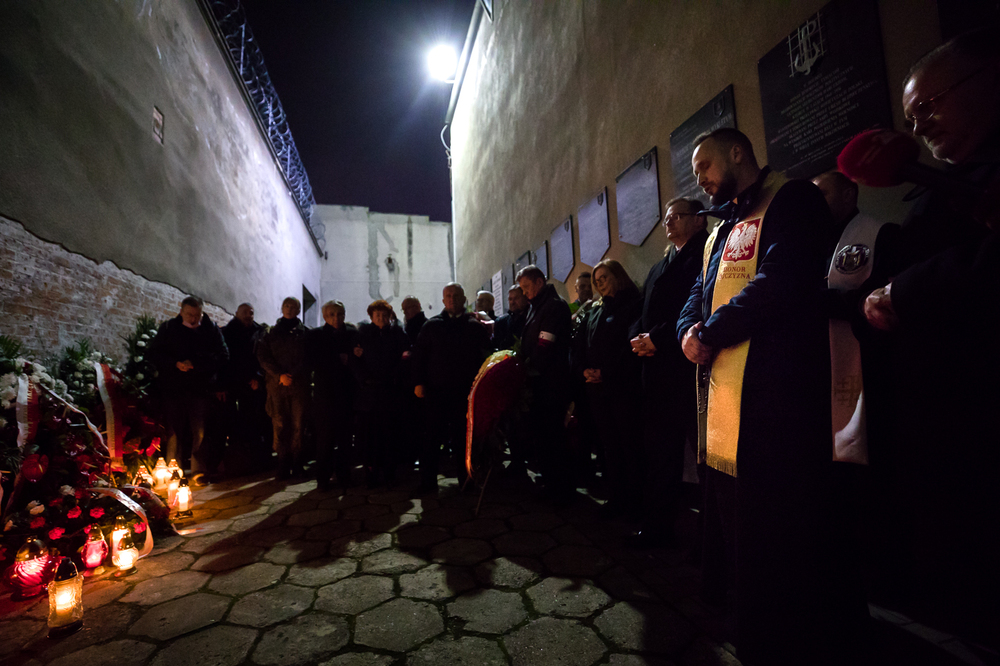 Uroczystości na terenie byłego Aresztu Śledczego Warszawa–Mokotów – 1 marca 2022. Fot. Sławek Kasper (IPN)