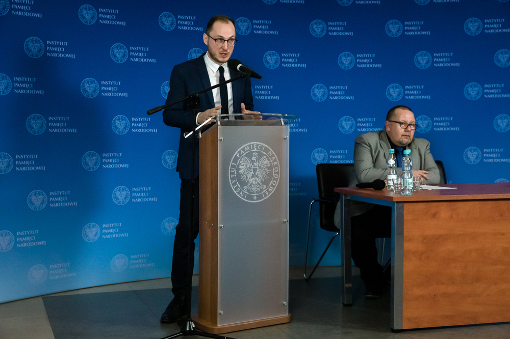 Sympozjum „Aktion Reinhardt i Zagłada polskich Żydów – w kręgu mechanizmów i sprawców” – 9 marca 2022. Fot. Sławek Kasper (IPN)